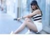 COZY FIT Stripes Knitted Women Crewneck Sleeveless Horizontal Striped Crop Tank Top
