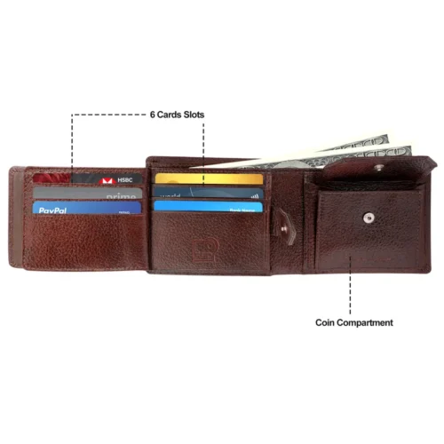 Aldebran Top Grain Leather Bifold Wallet
